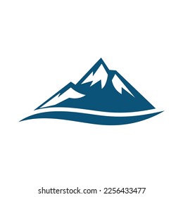 Mountain illustration logo vector and symbol design