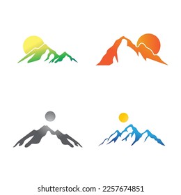Logo der Mountainbike-Illustration, Vektorgrafik und Symboldesign
