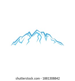 Mountain illustration nature logo vector