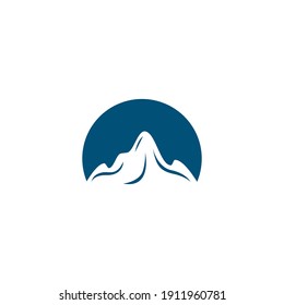 Mountain illustration nature logo vector
