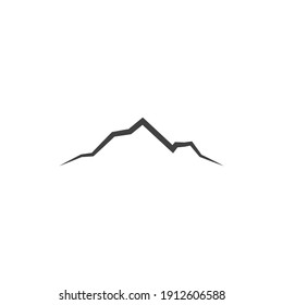 Mountain illustration nature logo vector