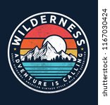 Mountain illustration, outdoor adventure . Vector graphic for t shirt and other uses.