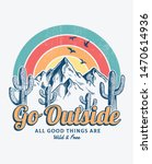 Mountain illustration, outdoor adventure . Vector graphic for t shirt and other uses.
