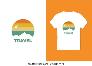  Mountain illustration, outdoor adventure . Vector graphic for t shirt and other uses. Outdoor Adventure Inspiring Motivation Quote. Vector Typography