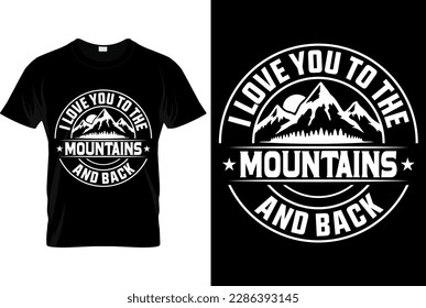 Mountain illustration, outdoor adventure Vector graphic for t shirt Design