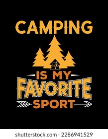 Mountain illustration, outdoor adventure . Vector graphic for t shirt and other uses. 