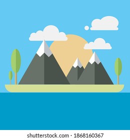 
Mountain Illustration, geeignet für Hintergrundzwecke, etc.