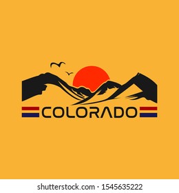 mountain illustration for t shirt design
