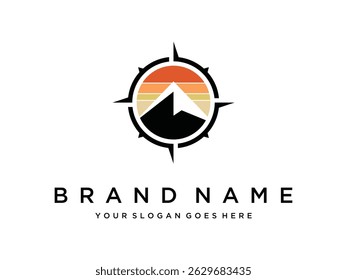 Ilustración vectorial del logotipo de la Imagen de montaña