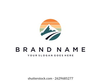 mountain image logo vector illustration