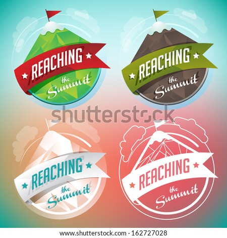 Mountain Insignia Badges Set
