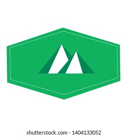 mountain isolated icon / logo vector illustration design