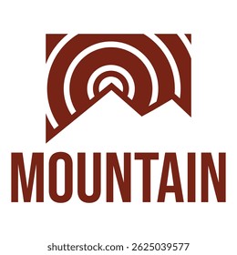 montanha isolada sobre fundo branco