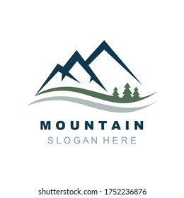 Mountain Jungle Icon Logo Vector Stock Vector (Royalty Free) 1752236876 ...