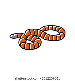 mountain kingsnake snake color icon vector. mountain kingsnake snake sign. isolated symbol illustration