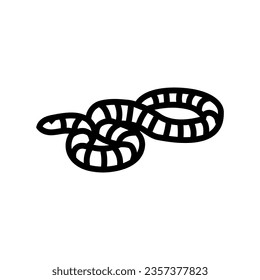 mountain kingsnake snake line icon vector. mountain kingsnake snake sign. isolated contour symbol black illustration