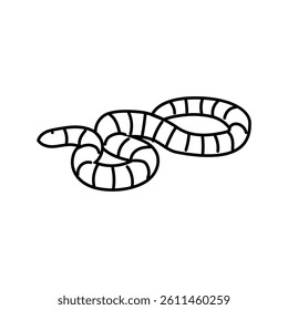 mountain kingsnake snake line icon vector. mountain kingsnake snake sign. isolated contour symbol black illustration