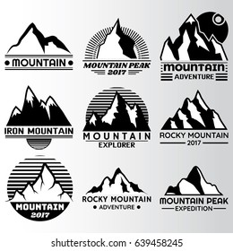 mountain label Design Template,Vector Illustration