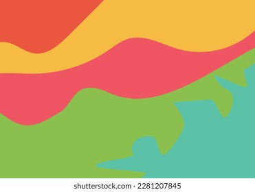 mountain with lake twilight theme modern art background for advertisement banner website cover notebook package design landing page vector eps.