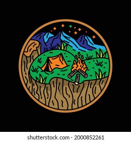 Mountain Landscape. Abstract ,emblems, design ,concepts, logos, logotype ,elements