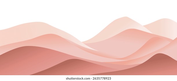 Fondo de paisaje de montaña. impresión de arte moderno minimalista creativo. montañas, colinas y playa. uso para arte impreso, póster, cubierta, Anuncio