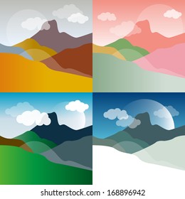 Mountain landscape backgrounds