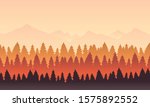 Mountain Landscape with bright colour of sky