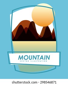 mountain landscape design, vector illustration eps10 graphic 