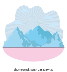 mountain landscape icon