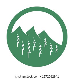Mountain landscape icon