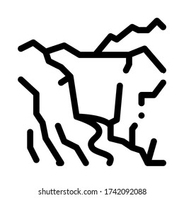 mountain landscape icon vector. mountain landscape sign. isolated contour symbol illustration