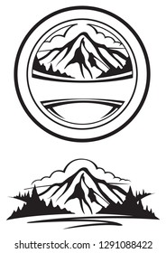 Mountain landscape logo