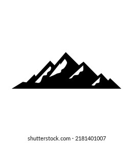 Logo del paisaje de montaña vector diseño simple moderno