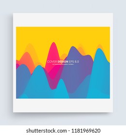 Berglandschaft. Bergregion. Vektorgrafik. Abstrakter Hintergrund.