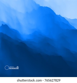 Mountain landscape. Mountainous terrain. Vector illustration. Abstract background.