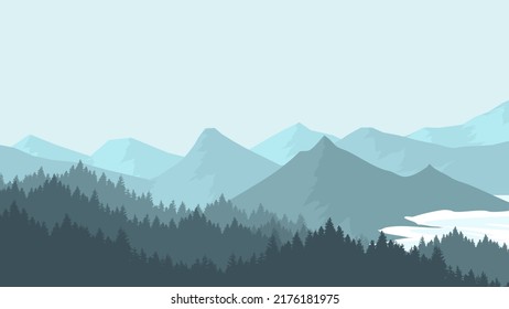 mountain landscape in the mountains