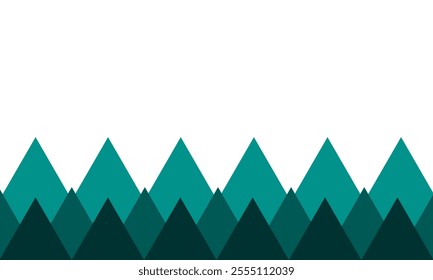 Mountain landscape, mountain mural, wall decoration for room. Simple mountain background with copy paste and negative space.