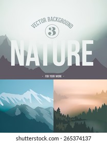 Mountain landscape, nature background
