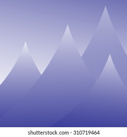 mountain landscape, nature background, vector illustration