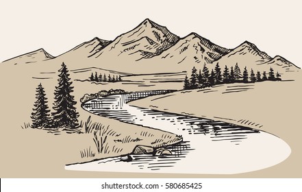 Featured image of post Mountain Nature Drawing Images / Image mountain drawing simple texture sketch small drawings illustration mountain texture sketches easy mountain drawing lettering.