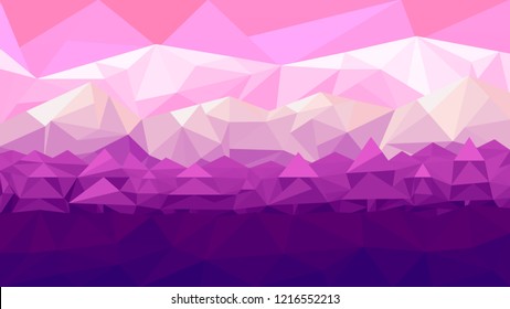 Mountain landscape in polygonal style. 1920 * 1080 Vector drawing