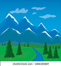 
Mountain landscape of the reserve