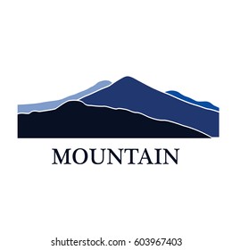 mountain landscape shape  icon vector logo