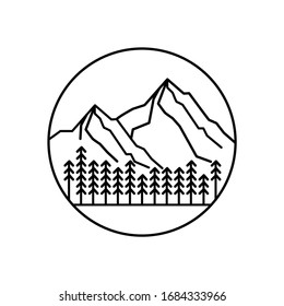 Berglandschaft und Himmelsansicht