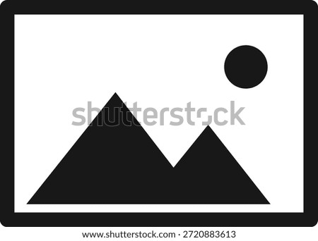 Mountain landscape with sun Vector