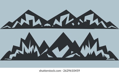 mountain landscape vector illustration art.
