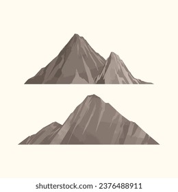 Berglandschaft, Vektorgrafik-Set