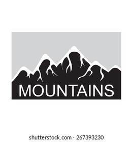 Berglandschaft, Vektorgrafik