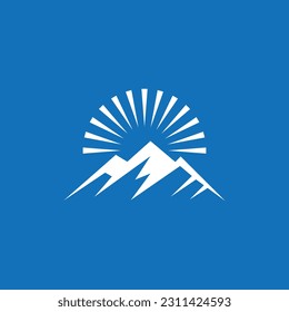Mountain Landscape View Logo Design