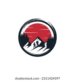 Mountain Landscape View Logo Design